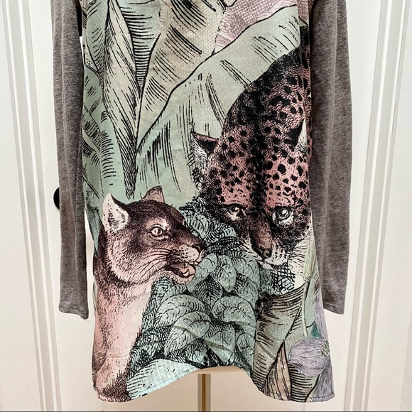 ANTHROPOLOGIE Akemi + Kin Fauna Leopard Print Henley - Picture 5 of 12